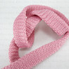 Flat polyester cord dirty pink 12mm/50m 3079