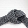Braided cotton tape 30mm/1m grey 3085