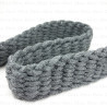 Braided cotton tape 30mm/1m grey 3085