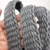 Braided cotton tape 30mm/1m grey 3085