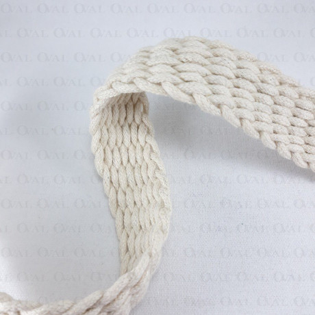 Taśma pleciona bawełniana  30mm/1m  naturalny beż  3086