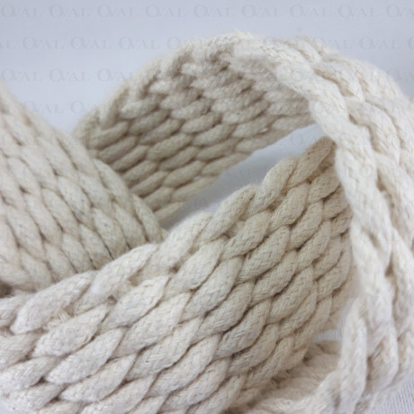 Braided cotton tape 30mm/1y natural beige 3086