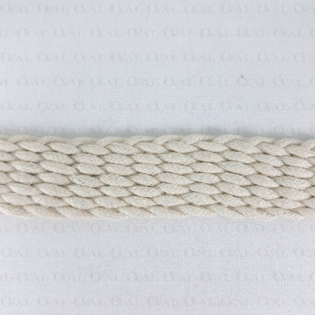 Taśma pleciona bawełniana  30mm/1m  naturalny beż  3086