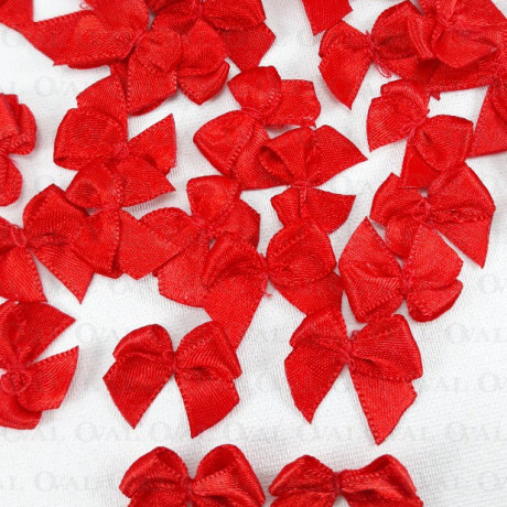 Decorative red bow 10 or 100 pcs 3088
