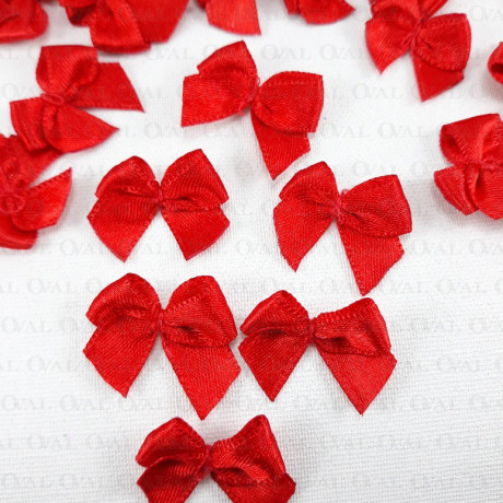 Decorative red bow 10 or 100 pcs 3088