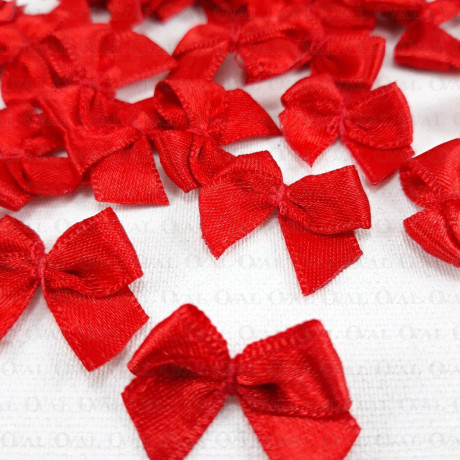 Decorative red bow 10 or 100 pcs 3088