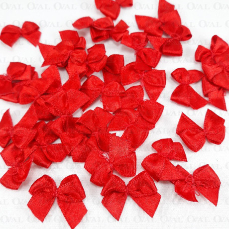 Kokardka ozdobna czerwień 10 lub 100szt 3088