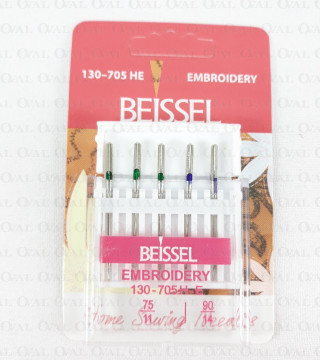 Igły półpłaskie  do haftu MIX   3107