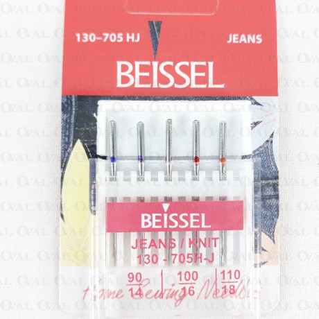 Semi-flat needles for jeans MIX 3108