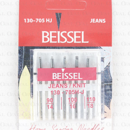 Semi-flat needles for jeans MIX 3108