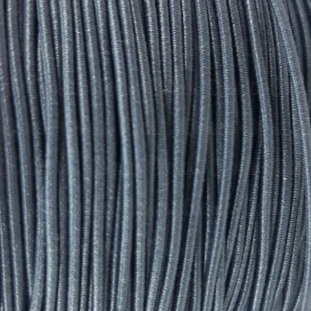 Round grey elastic 1mm / 5 or 50m 3110