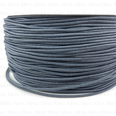 Round grey elastic 1mm / 5 or 50m 3110