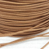 Round light brown elastic cord 1mm / 5 or 50m 3112