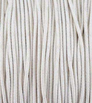 Round beige elastic 1mm 5 or 50m 518