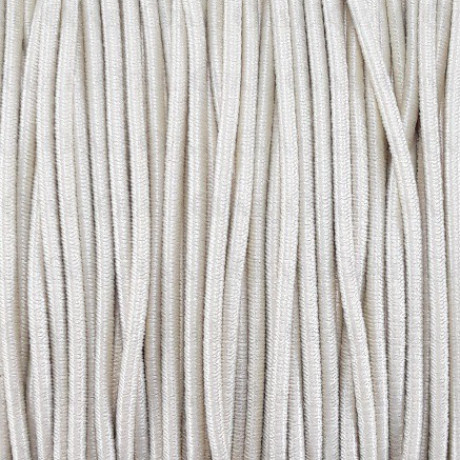 Round beige elastic 1mm 5 or 50m 518