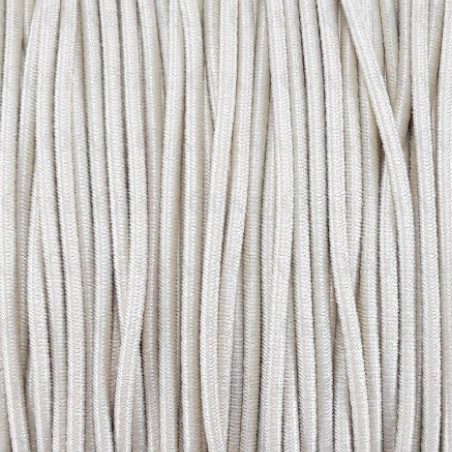 Round beige elastic 1mm 5 or 50m 518