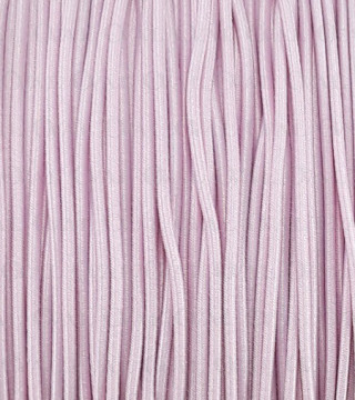 Guma okrągła blady róż  1mm/ 5 lub 50mb   3114