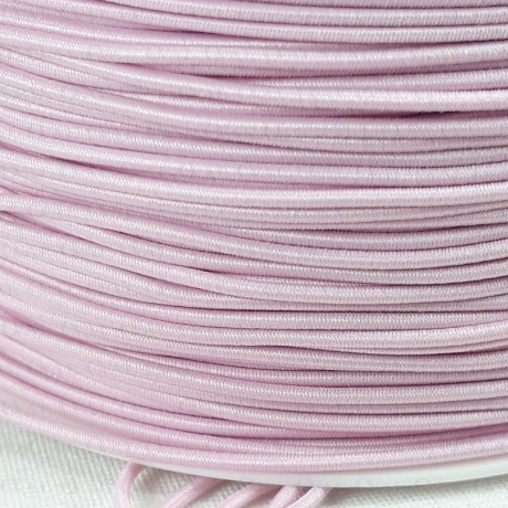 Guma okrągła blady róż  1mm/ 5 lub 50mb   3114