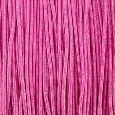 Round elastic cord pink 1mm / 5 or 50m 3115