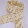 Polyester cord 20mm/1m ecru with gold 3121