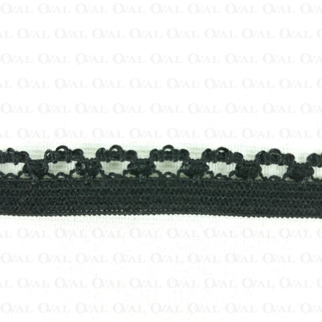 Underwear elastic 10mm/1m black 3128