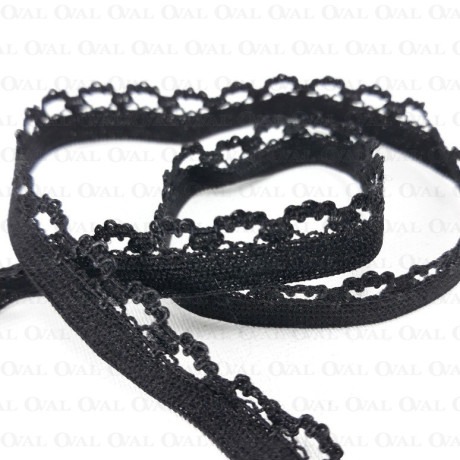 Underwear elastic 10mm/1m black 3128