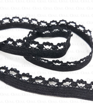 Guma bieliźniana 10mm/1m czerń  3128