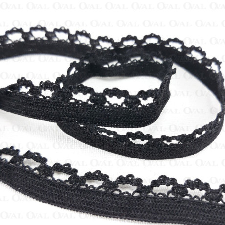Underwear elastic 10mm/1m black 3128