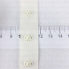 Ecru tape snap fasteners SET no. 3145