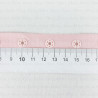 Pink snap fasteners on tape SET no. 3146
