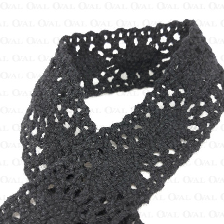 Koronka bawełniana 30mm /1yard czerń 3150