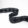 Koronka bawełniana 30mm /1yard czerń 3150