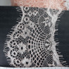 White and salmon lace 90mm Pack 3m 2405