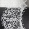White and salmon lace 90mm Pack 3m 2405