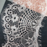 White and salmon lace 90mm Pack 3m 2405