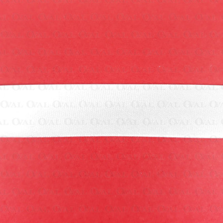 White satin bias binding 1m or 20m pre‑pressed 1211