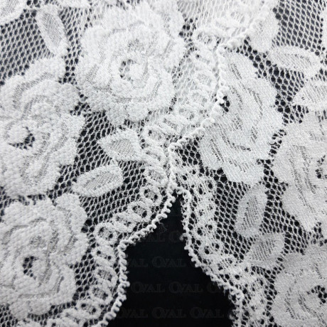 Elastic lace 140mm/1m white 2374
