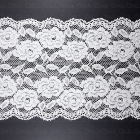 Elastic lace 140mm/1m white 2374
