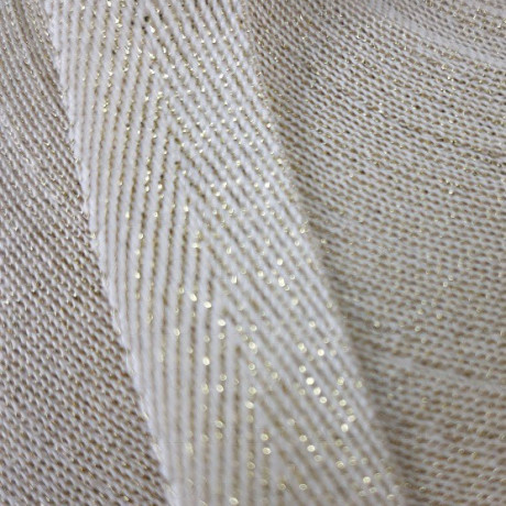 Taśma ozdobna jodełka ze złotem 15mm/1 lub 50m  3176