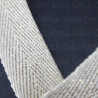 Decorative herringbone ribbon with gold 15mm / 1 or 100m 3176