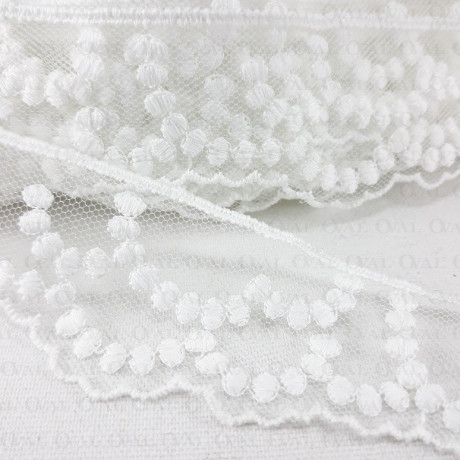 Lace 35mm/1m white 1911
