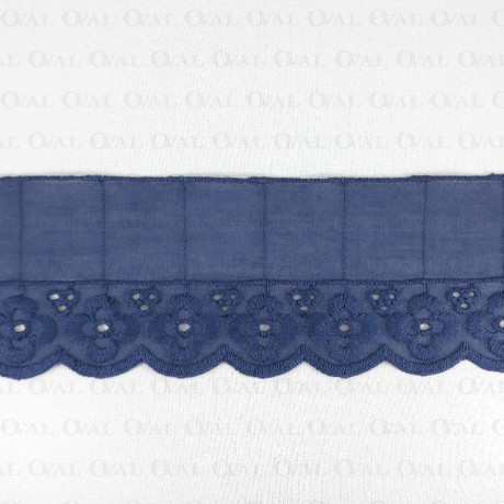 Koronka 65mm/1m  haft angielski 3178