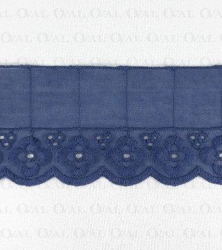 Koronka 65mm/1m  haft angielski 3178