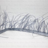 Feathers on grey tape 11cm 3180
