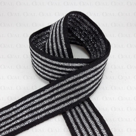 Decorative tape 25mm/1m knitted 125