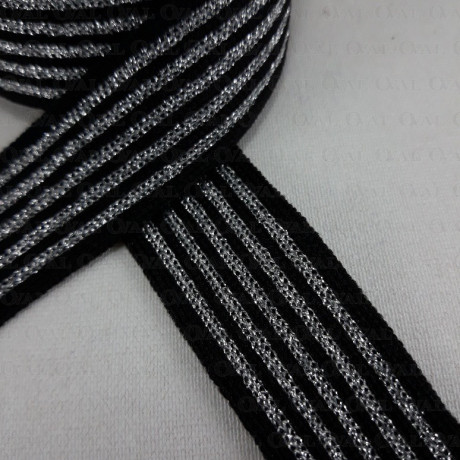 Decorative tape 25mm/1m knitted 125