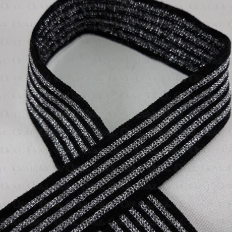 Decorative tape 25mm/1m knitted 125