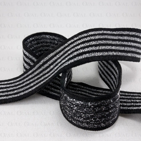 Decorative tape 25mm/1m knitted 125