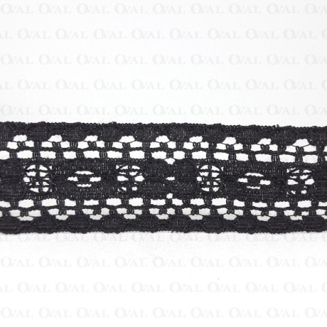 Koronka 34mm czerń  1 lub 10 m   3191