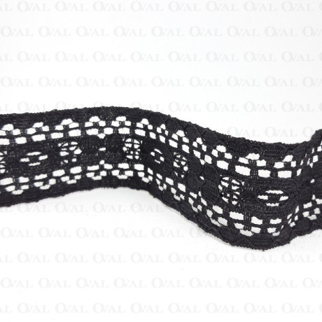 Koronka 34mm czerń  1 lub 10 m   3191